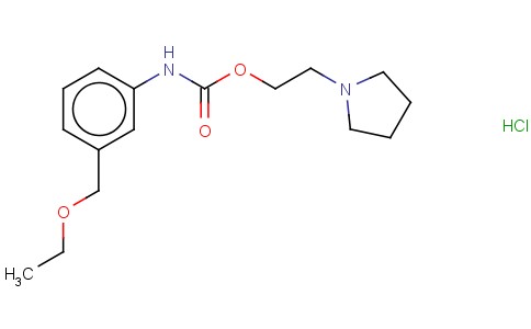 2-(1-PYRROLIDINYL)ETHYL M-(ETHOXYMETHYL)CARBANILATE HYDROCHLORIDE